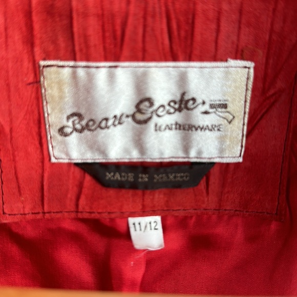 Vintage Leather Fringe Jacket M - Picture 6 of 10